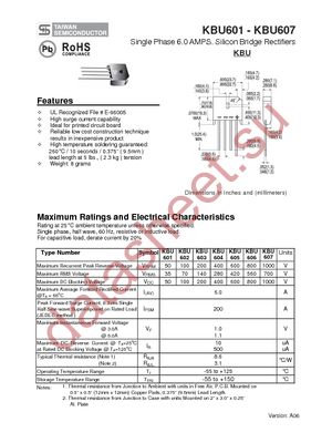 KBU607 datasheet  